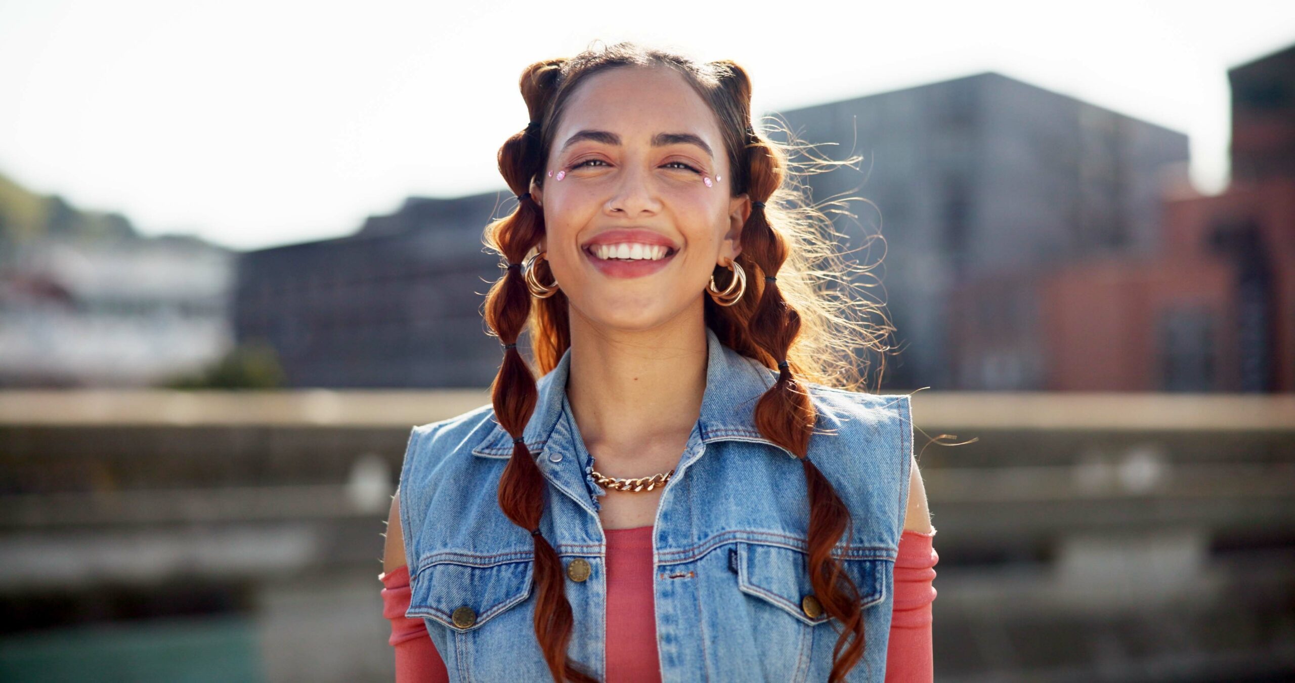 Natural looking smile